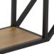 Hängeregal >Carney< in Wildeiche aus Metall - 77x77x20cm (BxHxT)