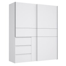 Schwebetürenschrank >Zorana II< in Weiß...