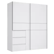 Schwebetürenschrank >Zorana II< in Weiß...
