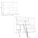 Kommode >Salford< in Old Wood Vintage - 124.9x95.9x41.3cm (BxHxT)