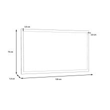 Wandspiegel >Salford< in Old Wood Vintage - 120x70x1.8cm (BxHxT)