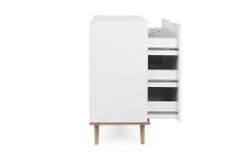 Kommode >Göteborg< in Weiß - 80x86.5x40cm (BxHxT)