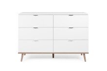 Kommode >Göteborg< in Weiß -...