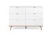 Kommode >Göteborg< in Weiß - 120x86.5x40cm (BxHxT)