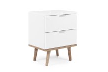 Nachtkonsole >Göteborg< in Weiß -...