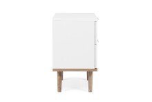 Nachtkonsole >Göteborg< in Weiß - 40x52x30cm (BxHxT)