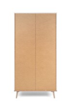 Kleiderschrank >Göteborg< in Weiß - 90x180x55cm (BxHxT)