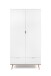Kleiderschrank >Göteborg< in Weiß - 90x180x55cm (BxHxT)