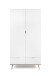 Kleiderschrank >Göteborg< in Weiß - 90x180x55cm (BxHxT)