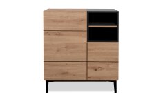 Kommode >Nola< in Artisal Eiche - 80x90x42cm (BxHxT)