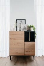 Kommode >Nola< in Artisal Eiche - 80x90x42cm (BxHxT)