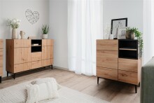 Kommode >Nola< in Artisan Eiche - 120x90x42cm (BxHxT)