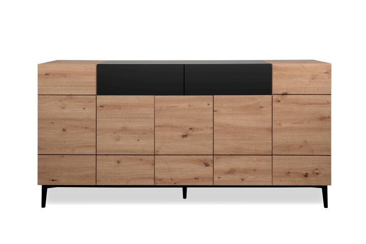 Sideboard >Nola< in Artisan Eiche - 180x90x42cm (BxHxT)