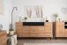 Sideboard >Nola< in Artisan Eiche - 180x90x42cm (BxHxT)