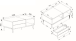 Couchtisch >Nola< in Artisan Eiche - 100x40x55cm (BxHxT)