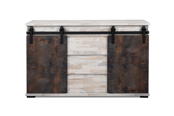 Kommode >Sevilla< in Industrial-Design Aratinga Kiefer - 140x87x40cm (BxHxT)