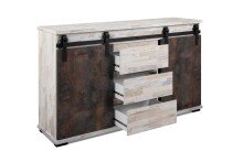 Kommode >Sevilla< in Industrial-Design Aratinga Kiefer - 140x87x40cm (BxHxT)