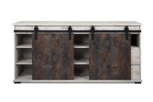Sideboard >Sevilla< in Industrial-Design Aratinga Kiefer - 180x87x40cm (BxHxT)
