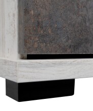 Sideboard >Sevilla< in Industrial-Design Aratinga Kiefer - 180x87x40cm (BxHxT)