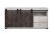 Sideboard >Sevilla< in Industrial-Design Aratinga Kiefer - 180x87x40cm (BxHxT)