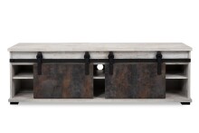 TV-Board >Sevilla< in Industrial-Design Aratinga Kiefer - 160x50x40cm (BxHxT)