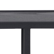 Hängeregal >Carney< in Esche Schwarz aus Metall - 77x77x20cm (BxHxT)