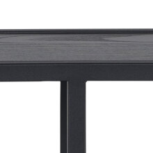 Hängeregal >Carney< in Esche Schwarz aus Metall - 77x77x20cm (BxHxT)
