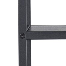 Hängeregal >Carney< in Esche Schwarz aus Metall - 77x77x20cm (BxHxT)