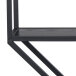 Hängeregal >Carney< in Esche Schwarz aus Metall - 77x77x20cm (BxHxT)