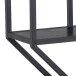Hängeregal >Carney< in Esche Schwarz aus Metall - 77x77x20cm (BxHxT)