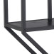 Hängeregal >Carney< in Esche Schwarz aus Metall - 77x77x20cm (BxHxT)