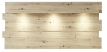 Wandboard >Lewes< in Artisan Eiche - 202x93x24cm (BxHxT)