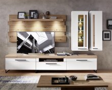 Wandboard >Lewes< in Artisan Eiche - 202x93x24cm (BxHxT)