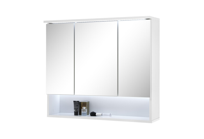 Spiegelschrank >Bella< in Weiß - 80x70x21cm (BxHxT)