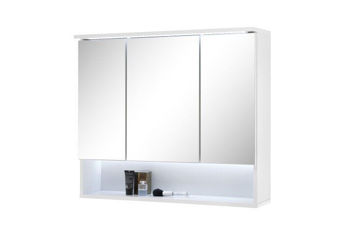 Spiegelschrank >Bella< in Weiß - 80x70x21cm (BxHxT)