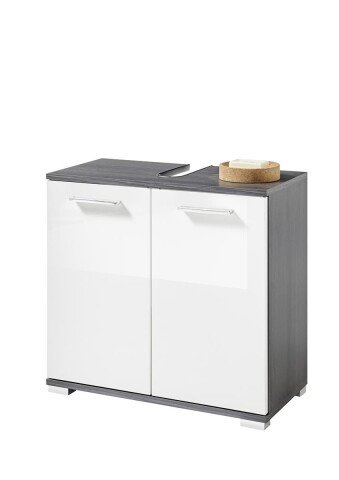 Waschbeckenunterschrank >Olivia< in Norwegische Pinie - 60x57x30cm (BxHxT)
