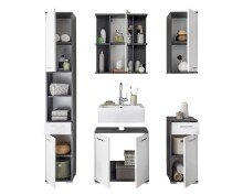 Spiegelschrank >Olivia< in Norwegische Pinie - 60x69x20cm (BxHxT)