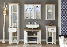 Midischrank >Jasmin< in Pinie-Hell - 83x138x43cm (BxHxT)