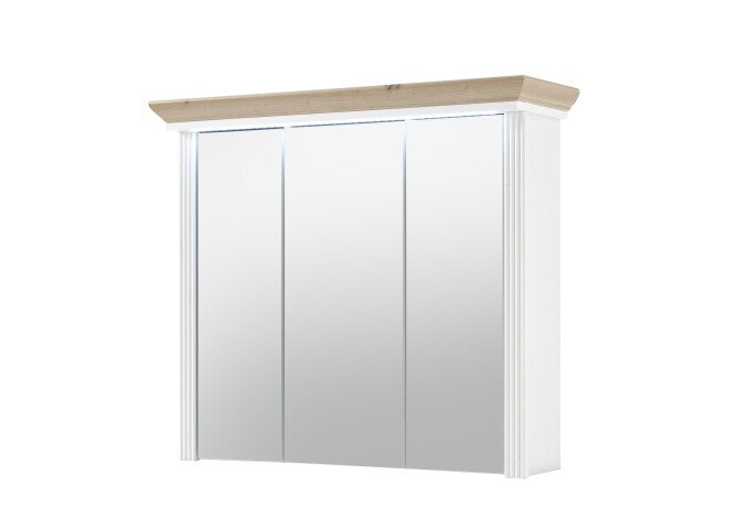 Spiegelschrank >Jasmin< in Pinie-Hell - 83x75x25cm (BxHxT)