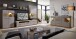 Vitrine >Kathlin< in Basalt aus Metall - 80x139x37cm (BxHxT)
