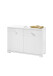 Waschbeckenunterschrank >Peter< in Weiß aus MDF - 80x57x30cm (BxHxT)