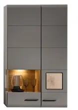 Hängevitrine >Kathlin< in Basalt aus Metall -...