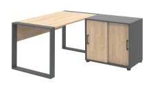 Schreibtisch in Hickory - 120x74x80cm (BxHxT)