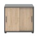 Schiebetürenschrank in Hickory - 80,4x74x42,5cm (BxHxT)