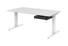 Schreibtisch in Weiß - 160x128x70cm (BxHxT)