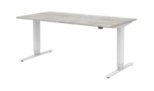 Schreibtisch in Beton Optik - 160x128x70cm (BxHxT)