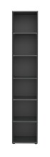 Regal in Anthrazit - 40x212,5x32,8cm (BxHxT)