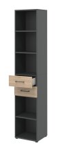 Regal in Hickory - 40x212,5x34,4cm (BxHxT)