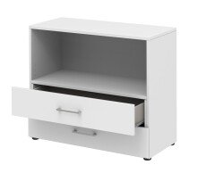 Regal in Weiß - 80x72x34,4cm (BxHxT)