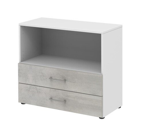 Regal in Beton Optik - 80x72x34,4cm (BxHxT)